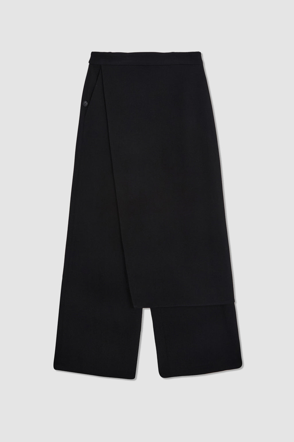 Matinkim Skirt Wrap Layered Pants IN Black