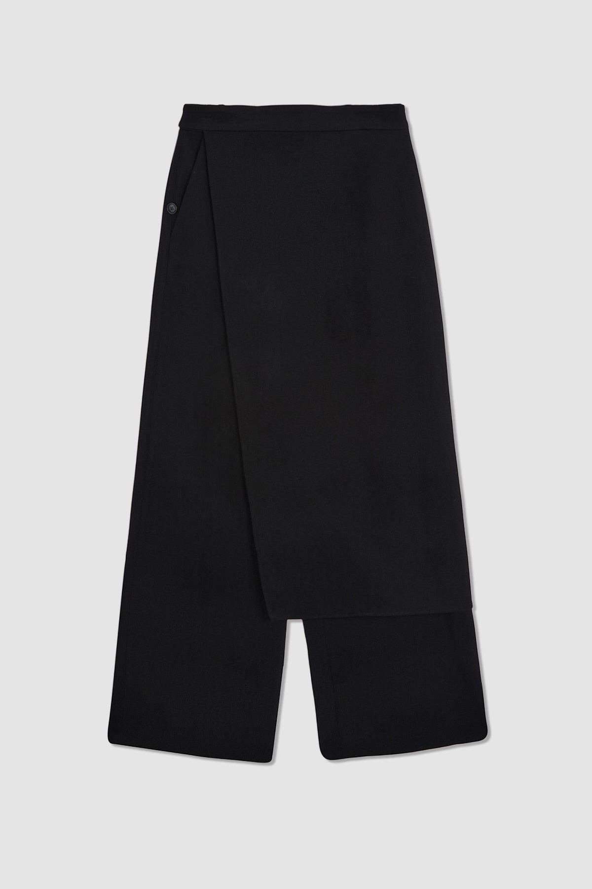 Matinkim Skirt Wrap Layered Pants IN Black