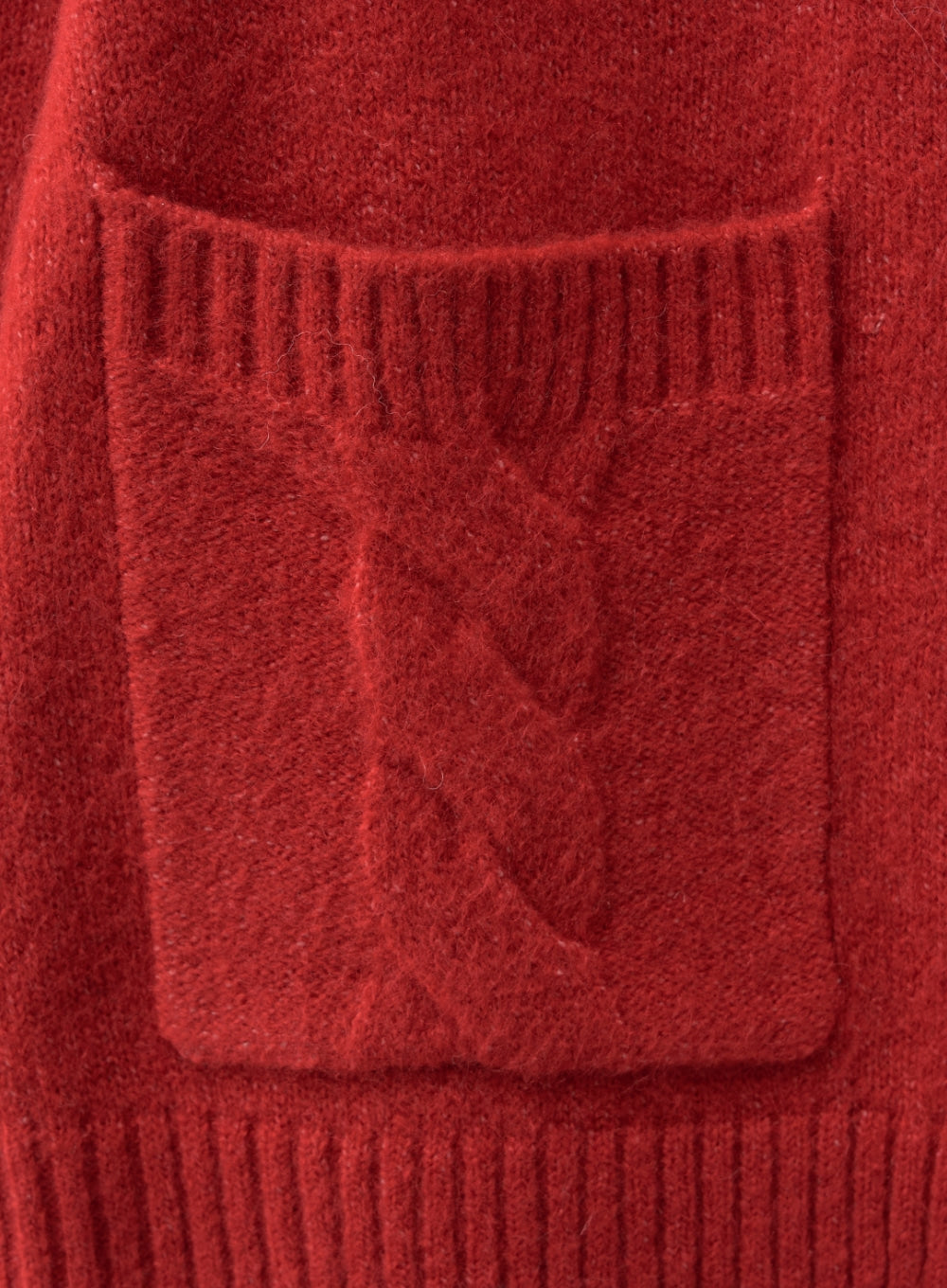 [satur] (W) Holiday Angel Knit Cardigan - Red