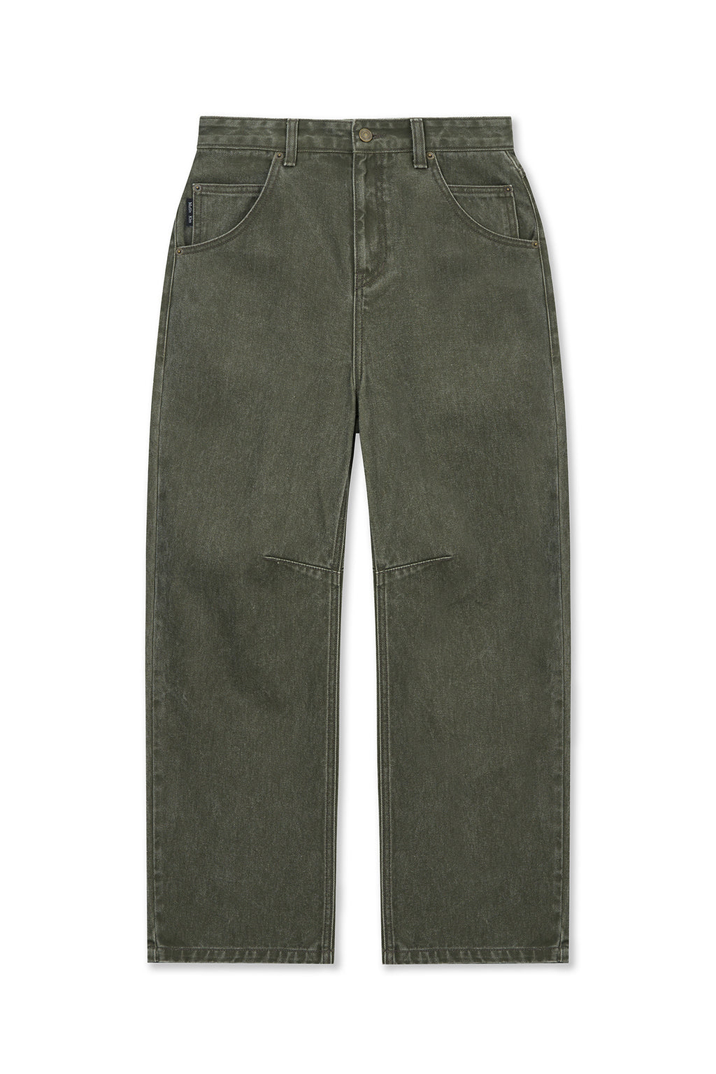 [matinkim] Dart Point Denim Pants IN Khaki