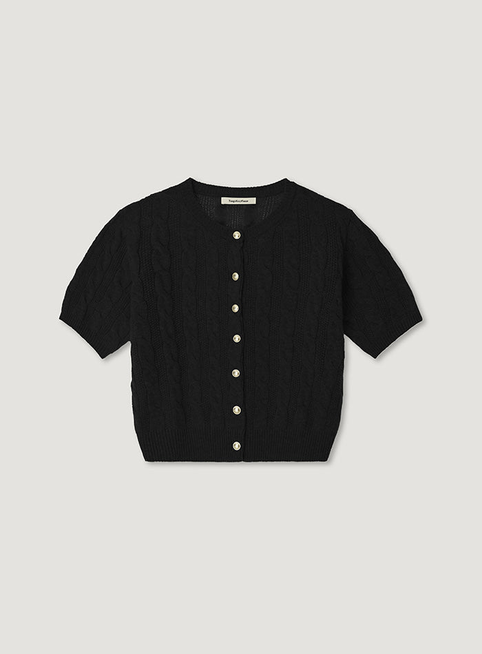 Mango Maniplease Manila Cable Cardigan
