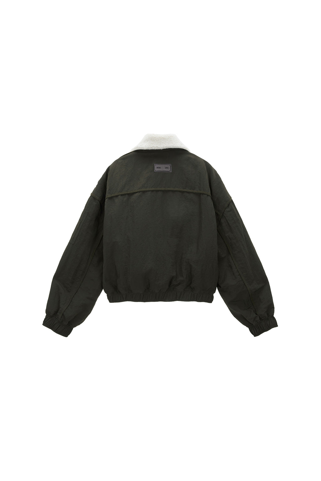 Matinkim Fur Collar Point Bomber Jumper IN Khaki