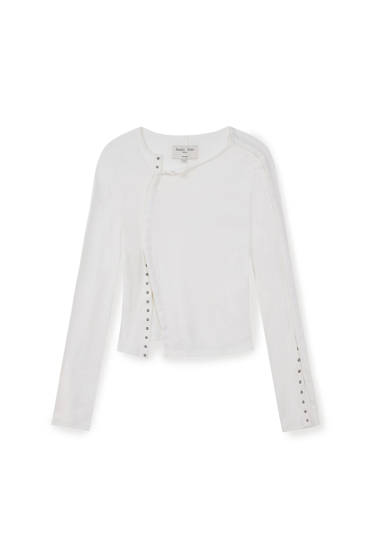 Matinkim Snap Detail Slim Top IN Ivory