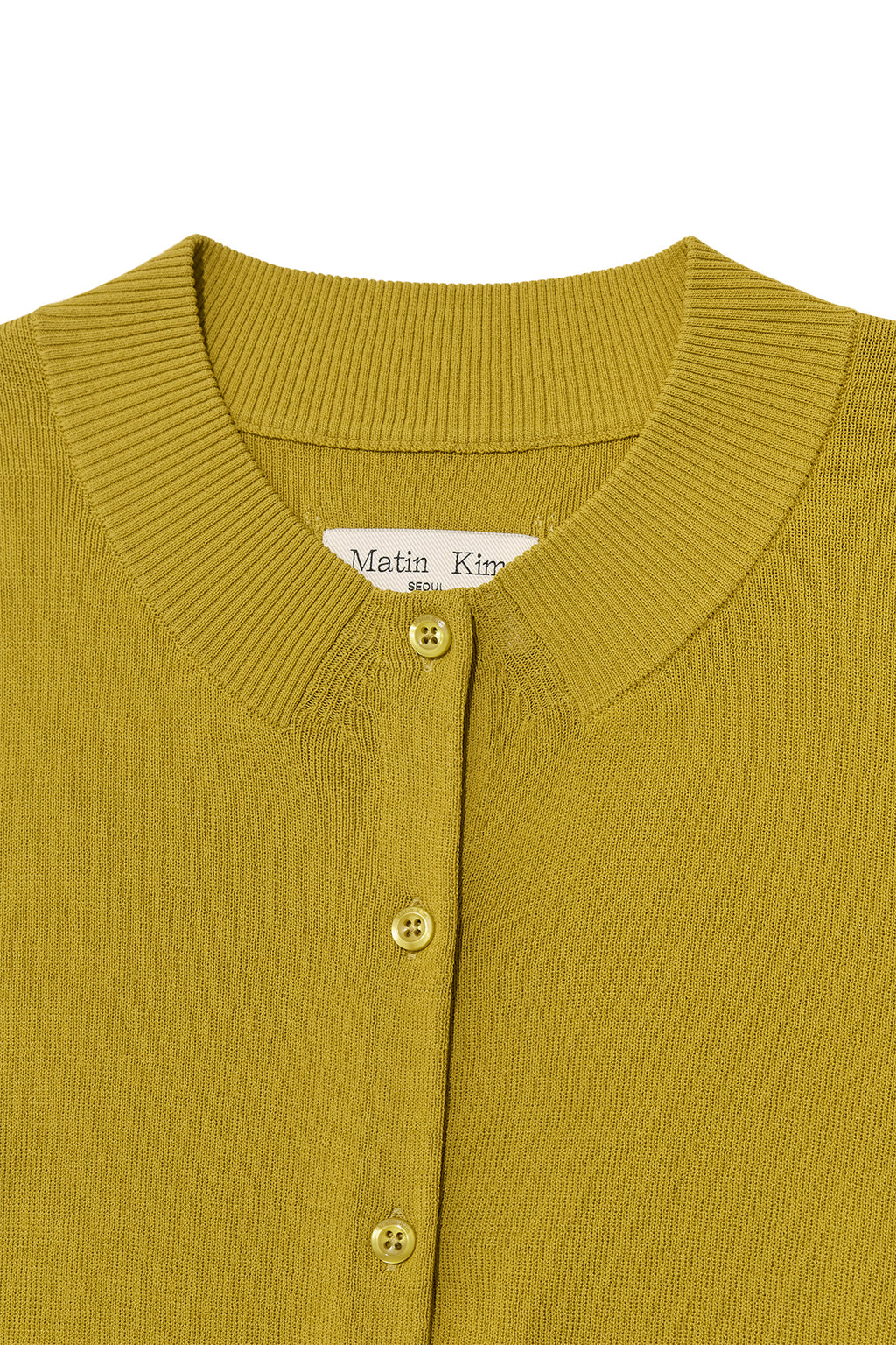 Matinkim Pocket Point Half Cardigan IN Olive