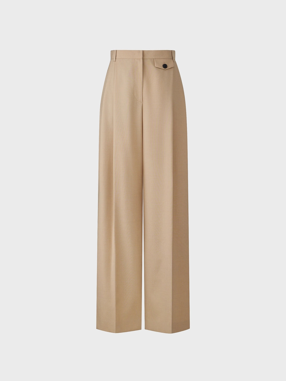 EENK Front Tuck Detail Pants - Beige