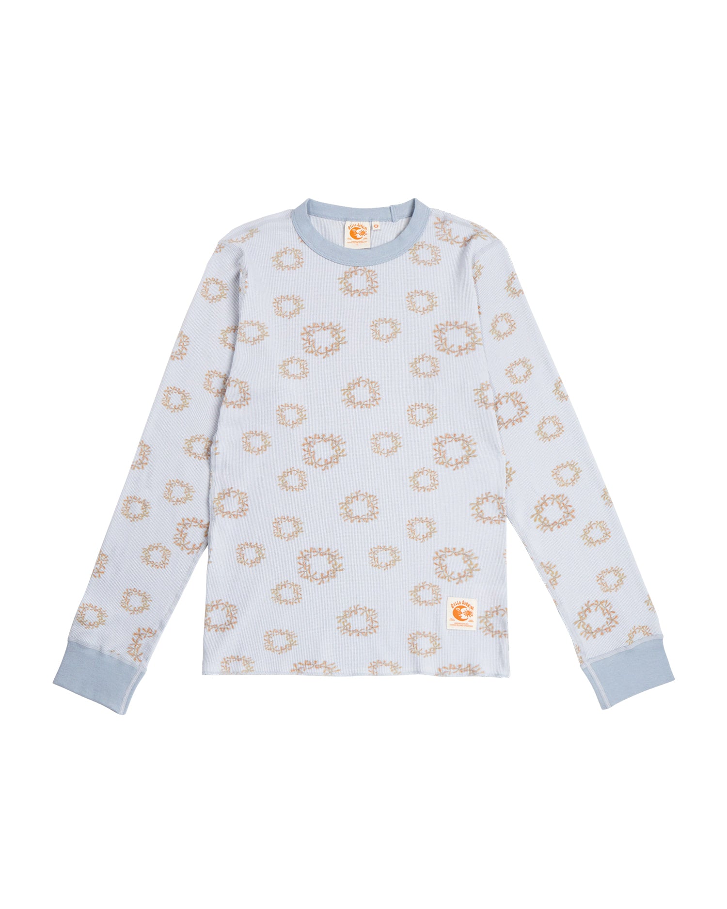 HS x Hank Hawaiian Garlands LS Tee(W)_Sky Blue