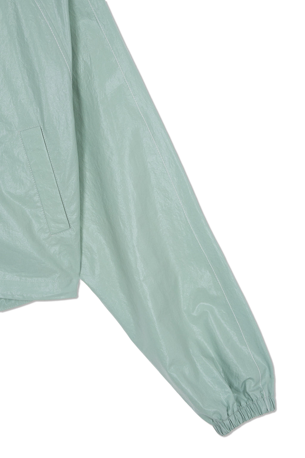 Matinkim Matin Crop Hoody Coating Jumper IN Mint