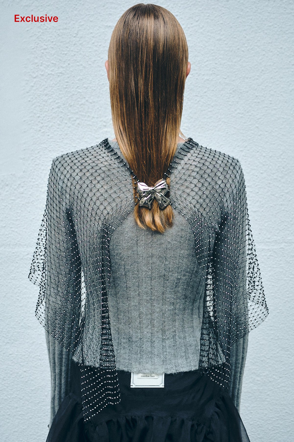 Overdueflair Metal Ribbon Brooch Silver