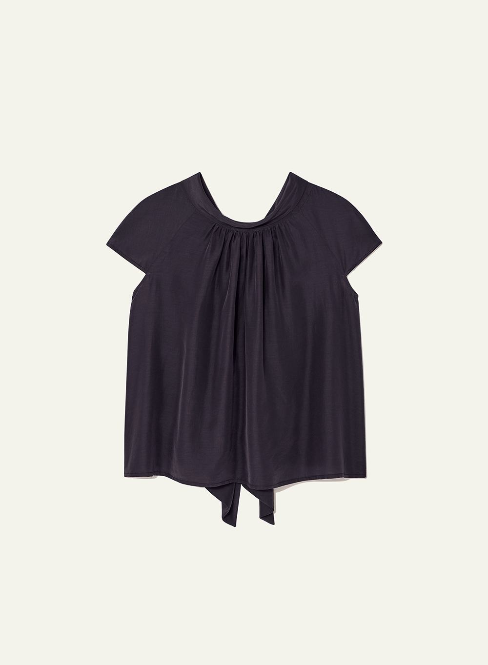 Kindersalmon Gather Blouse Dark-Navy