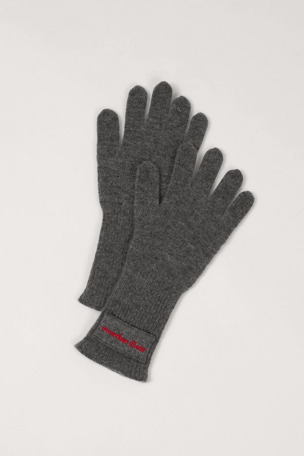 Overdueflair Soft Cashmere Gloves Charcoal