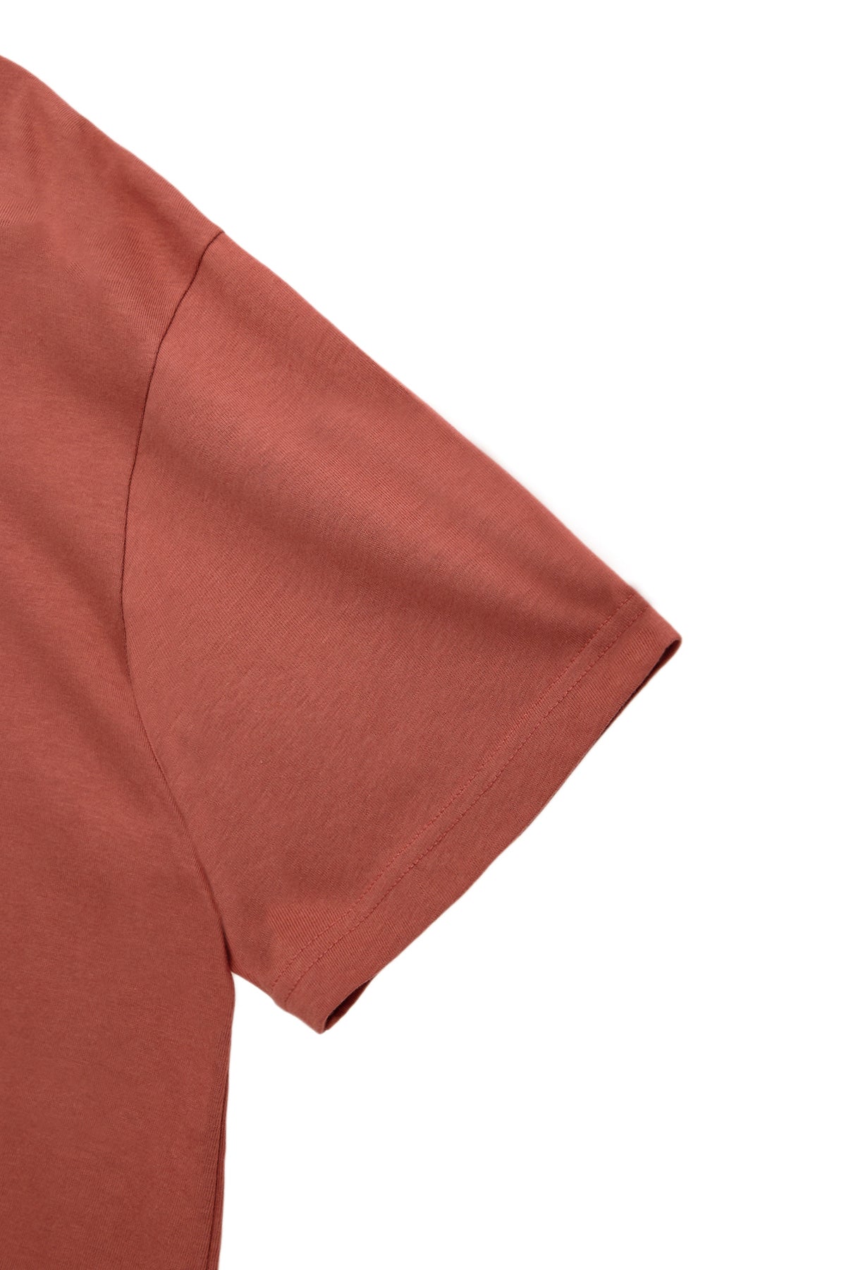 [matinkim] STAMP LOGO GRAPHIC OVERSIZE TOP FOR MEN IN BRICK