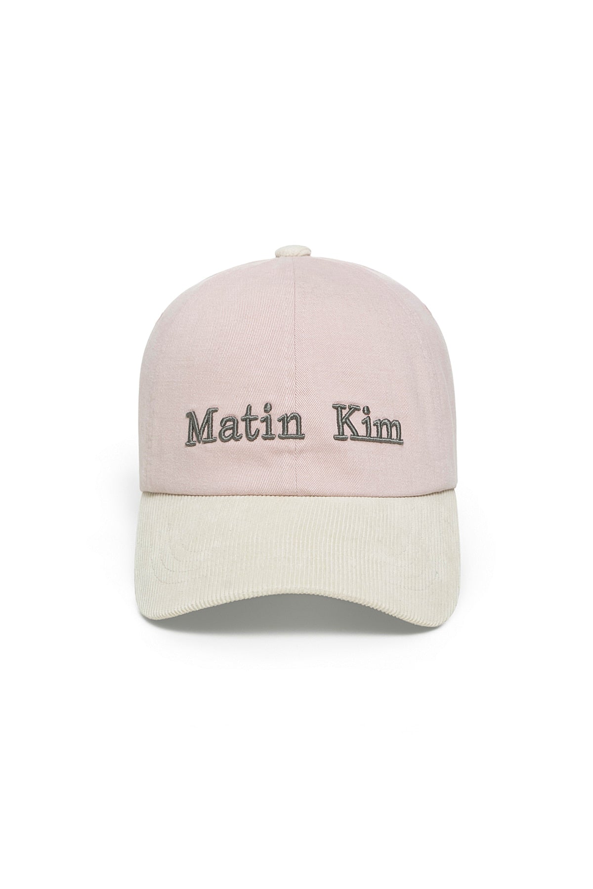 Matinkim Matin Classic Logo Corduroy Brim Ball Cap IN Pink