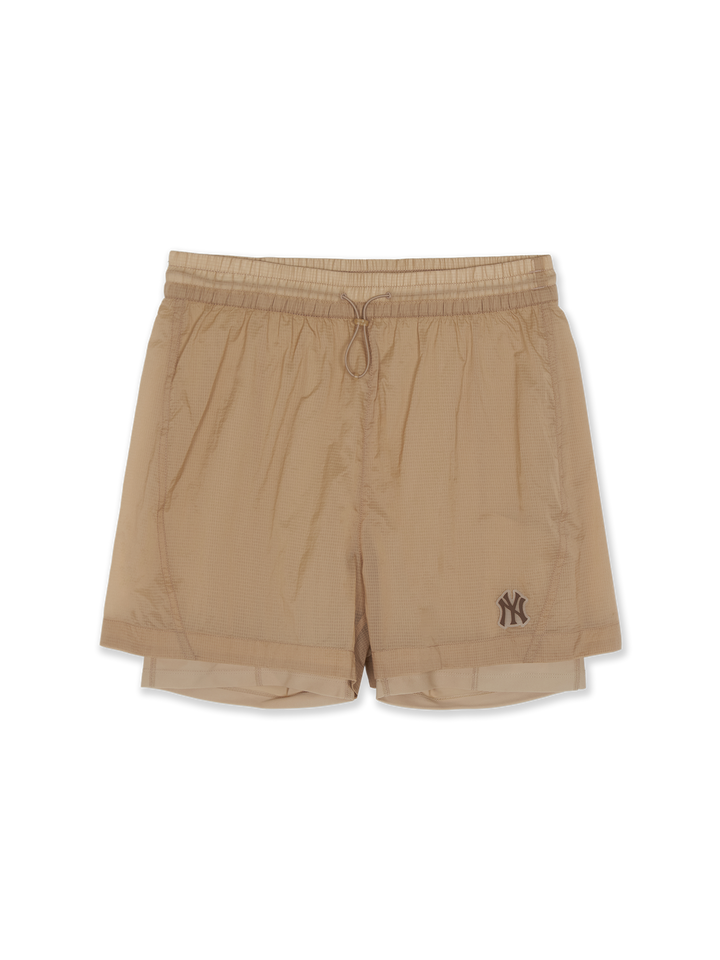 MLB Women's Sportive Ribstop Light Weight Sheer 4in Shorts