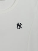 MLB Korea Women's Slim Crop Cap Sleeve T-shirt