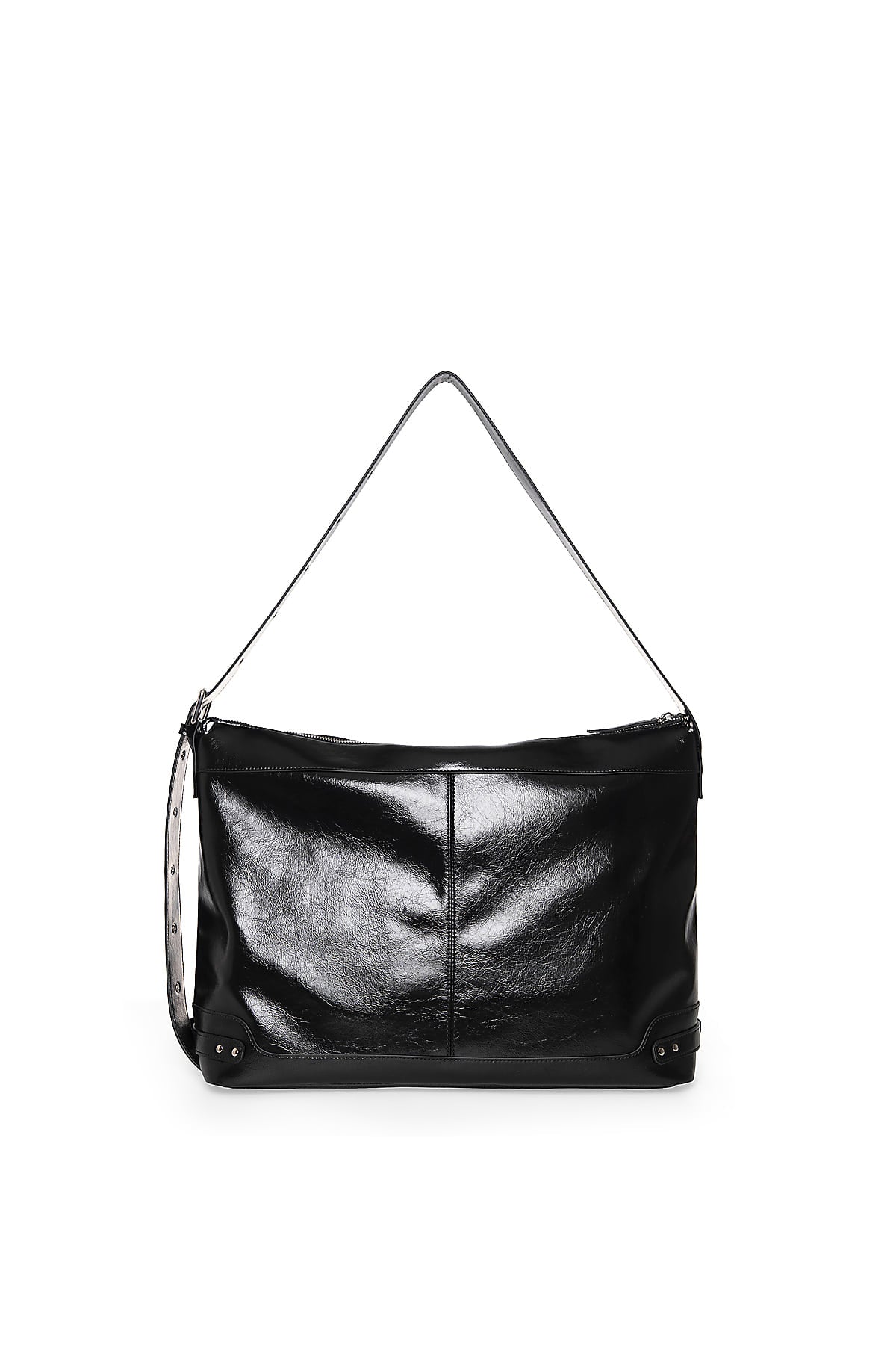 Matinkim Side Buckle Biker Big Bag IN Black