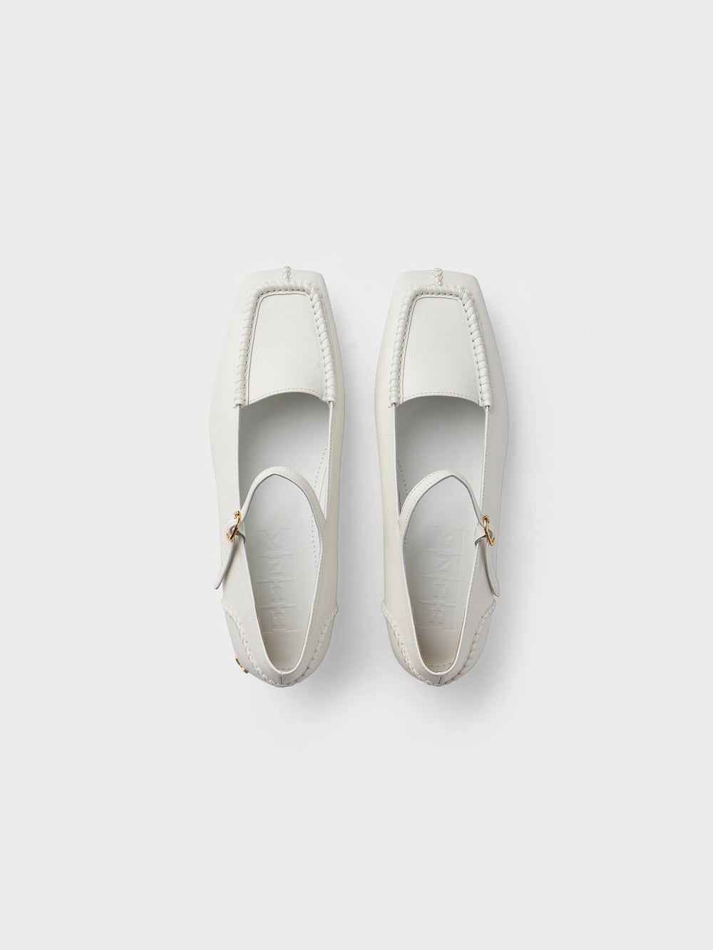 EENK Mary Jane Flat Shoes - White