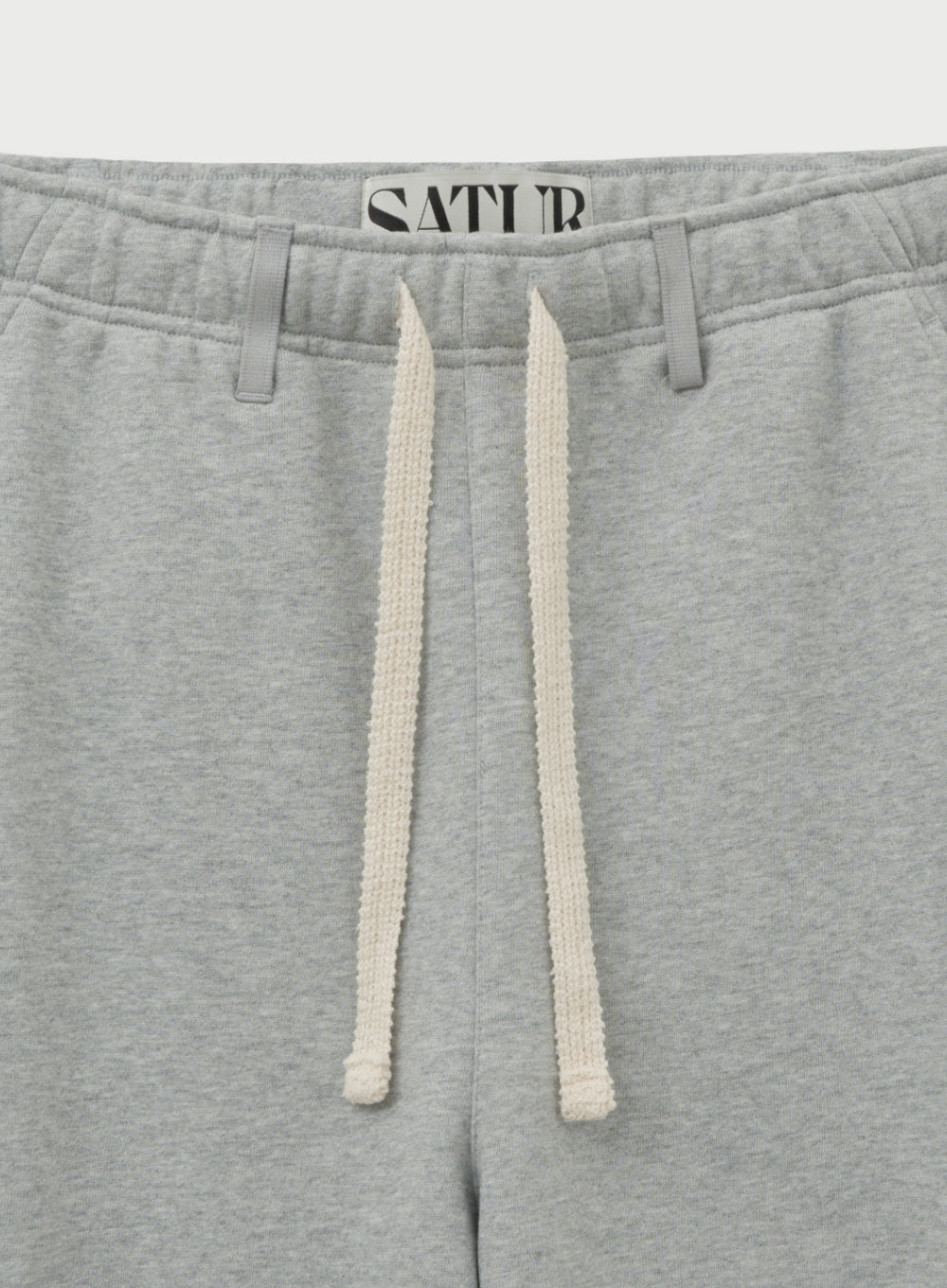 [satur] Cargo Wide Sweatpants - Melange Gray