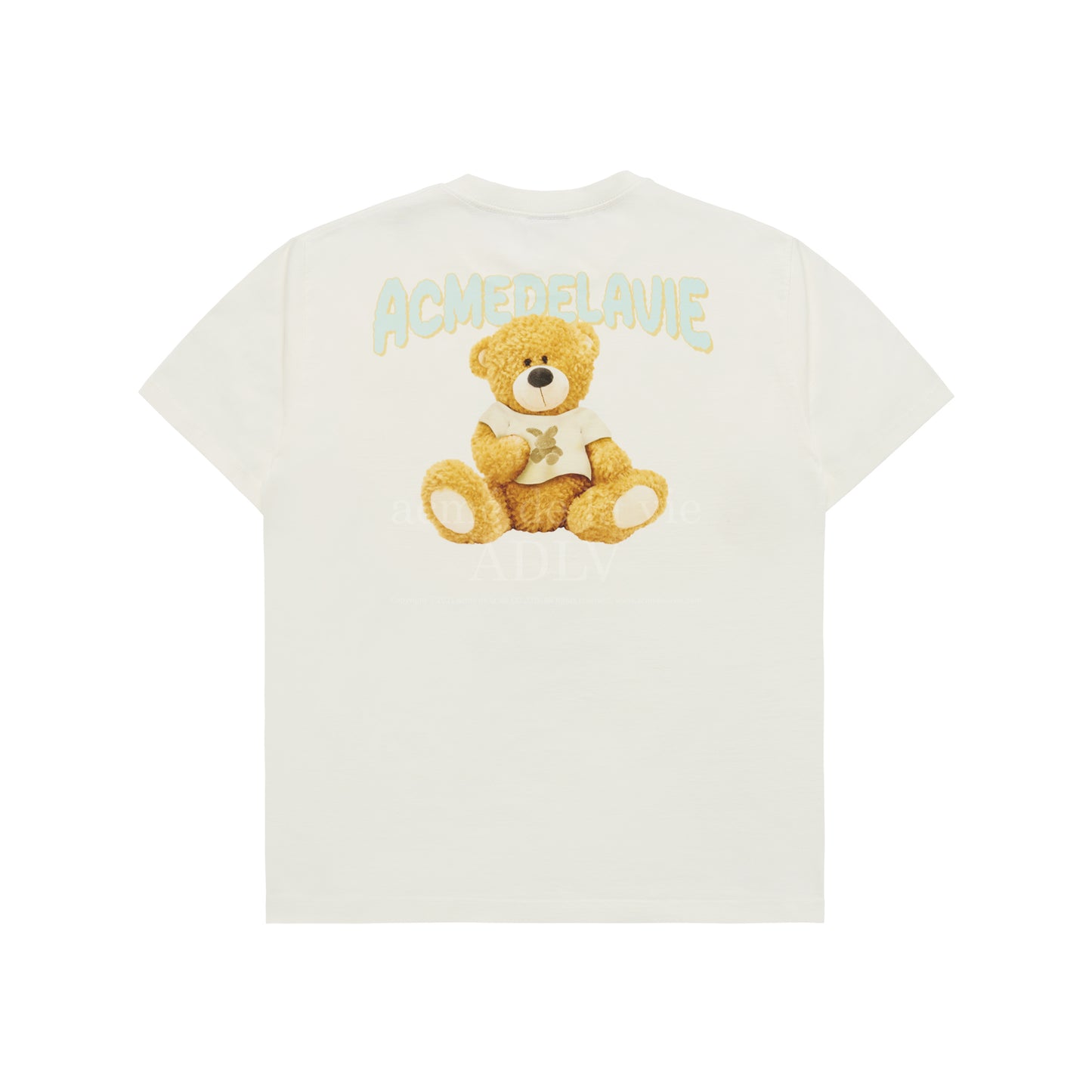 RABBIT T-SHIRT BEAR SHORT SLEEVE T-SHIRT CREAM