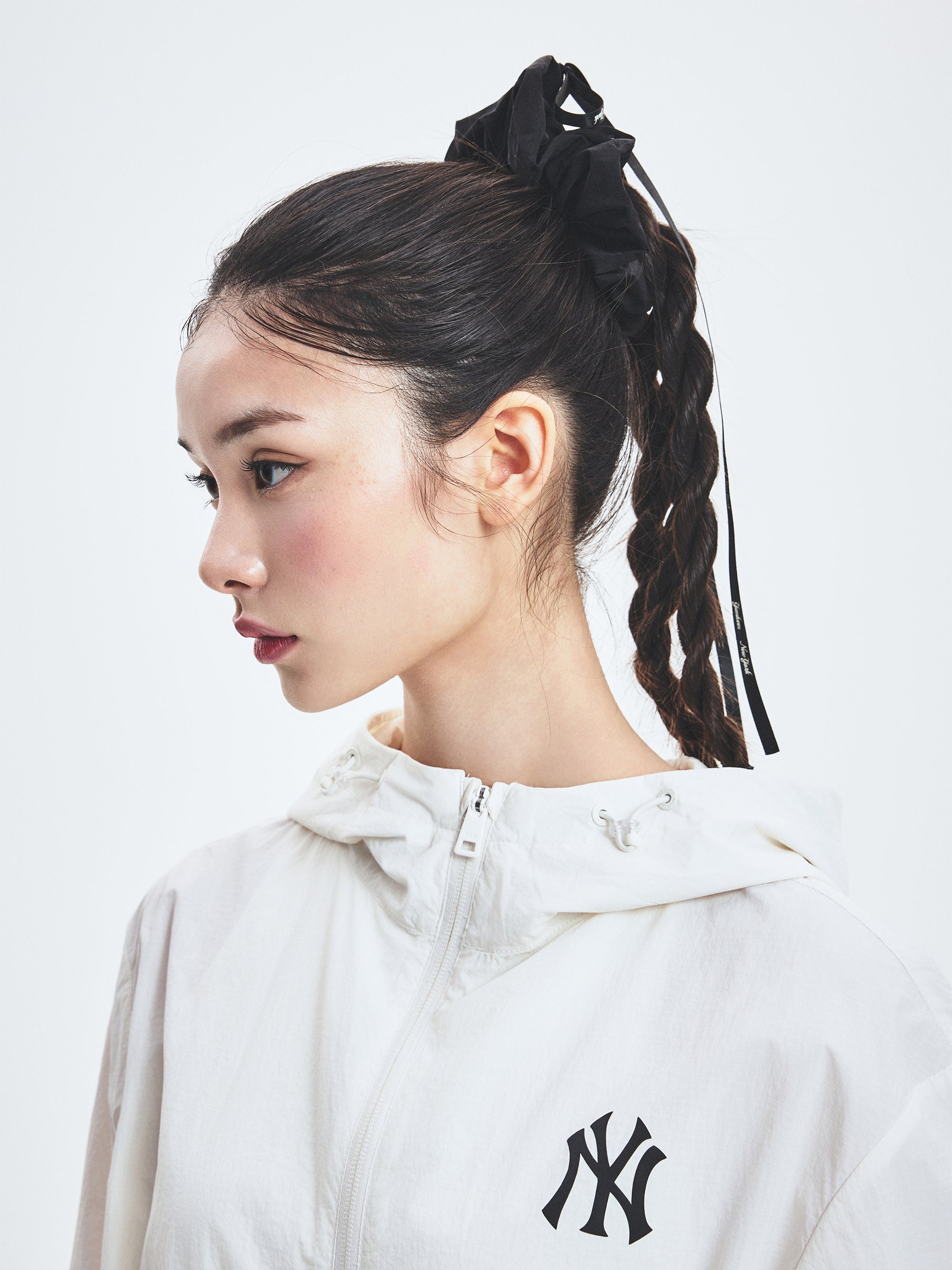 [mlb korea] Ribbon Strap Hair Scrunchie Large