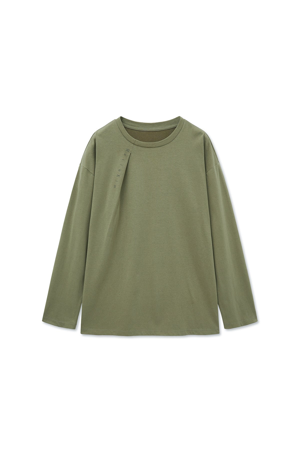 Matinkim Tuck Point Long Sleeve Top For Men IN Light Khaki