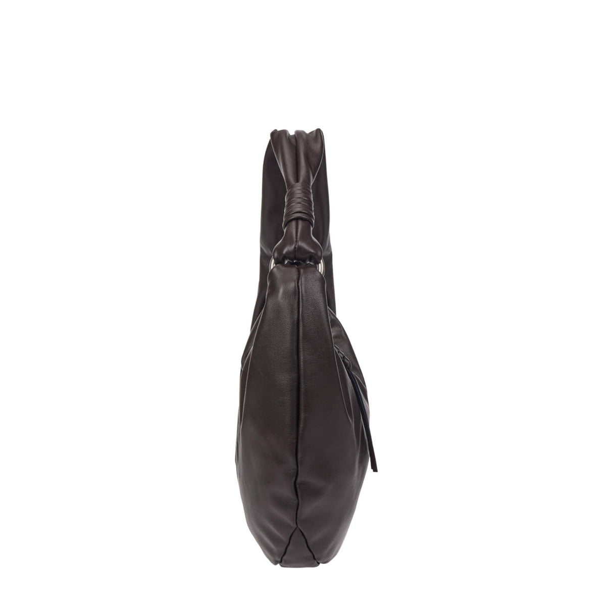 Vunque Halfmoon Knotted Hobo M Choco Brown