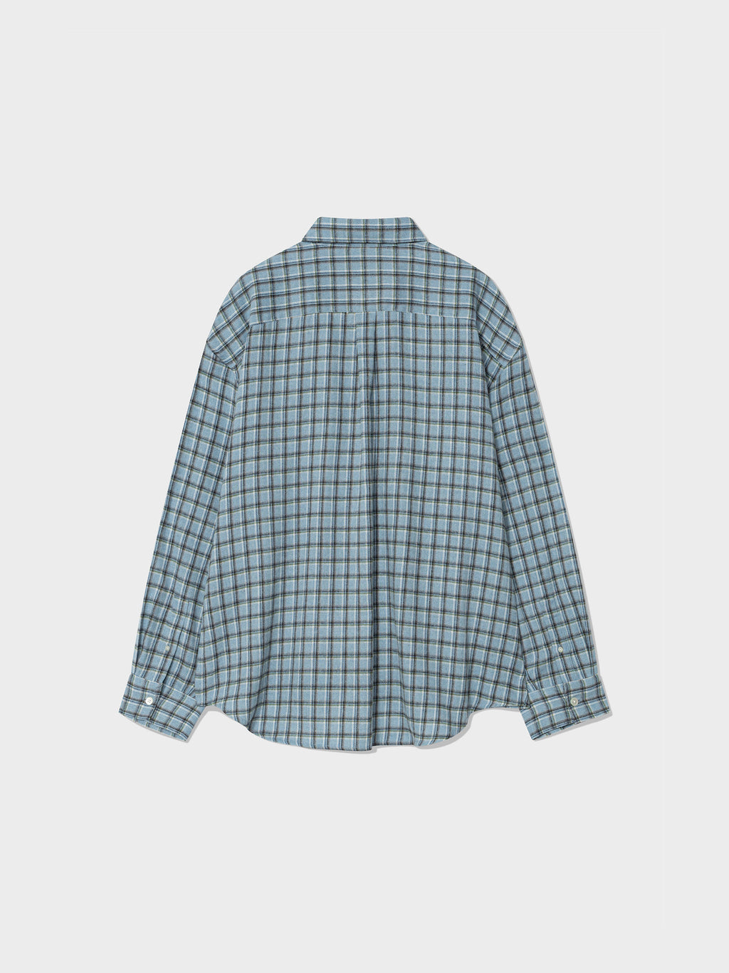 Low Classic Oversized Flannel Shirt - Blue Check