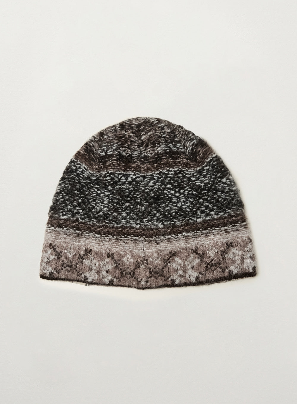 [satur] Nordic Knit Beanie - Brown