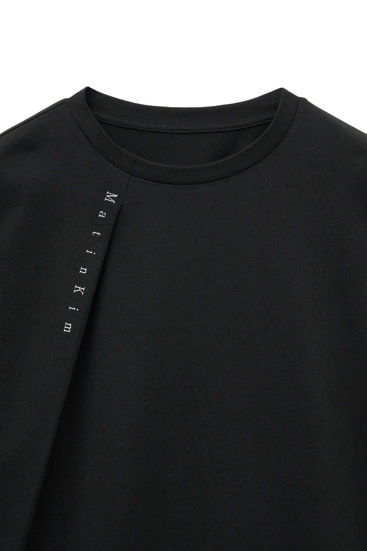 [matinkim] TUCK POINT LONG SLEEVE TOP FOR MEN IN BLACK