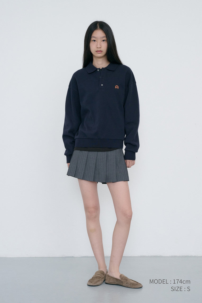 Dunst Pleats Mini Striped Skirt Grey Stripe