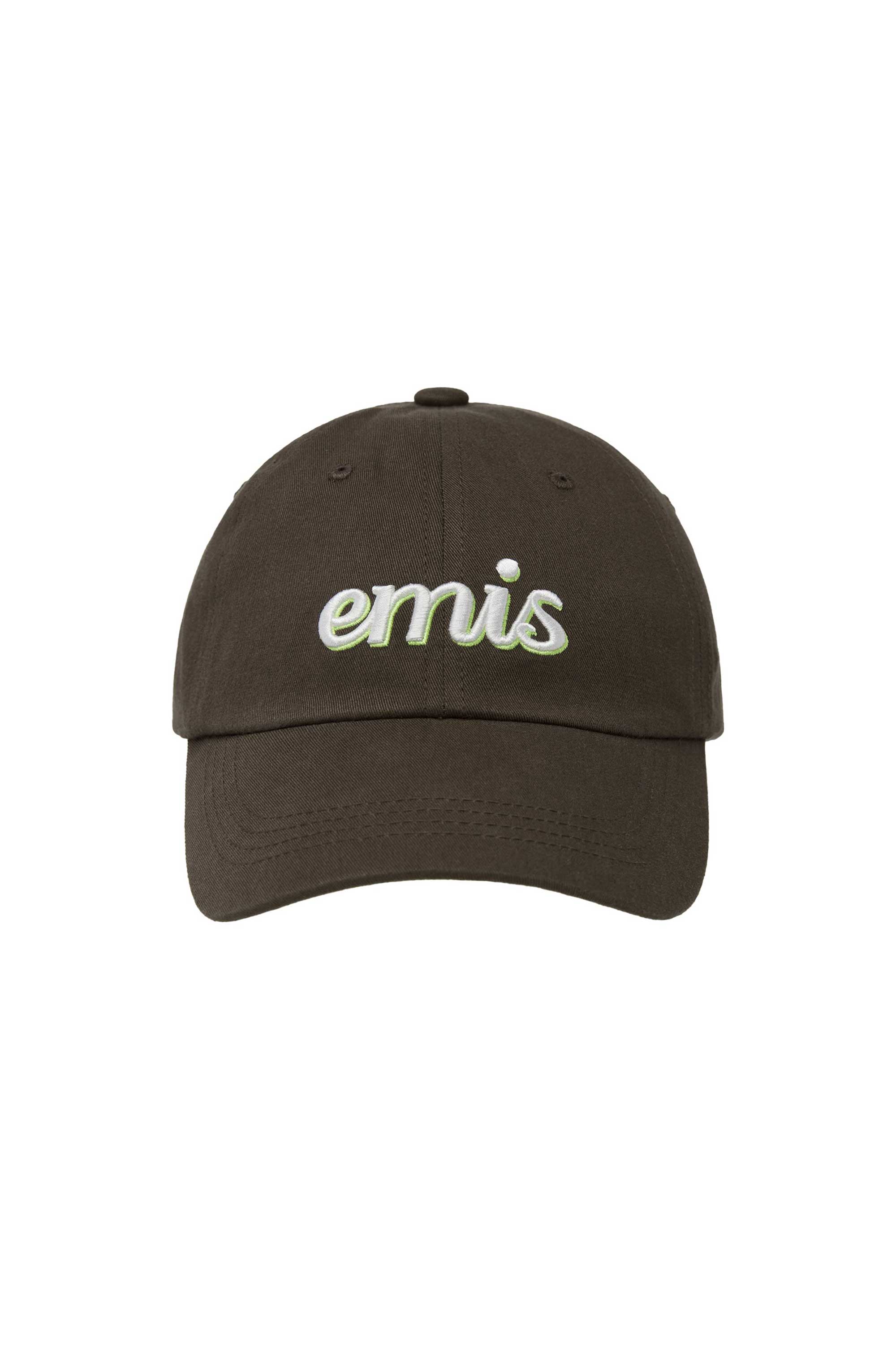 LAYERED LOGO BALL CAP-BROWN