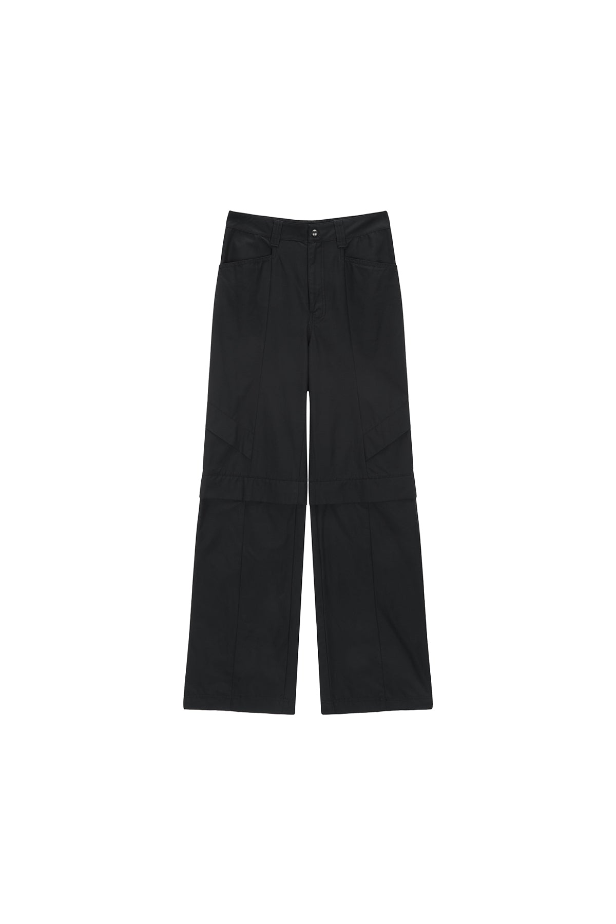 Matinkim Knee Point Tuck Wide Pants IN Charcoal