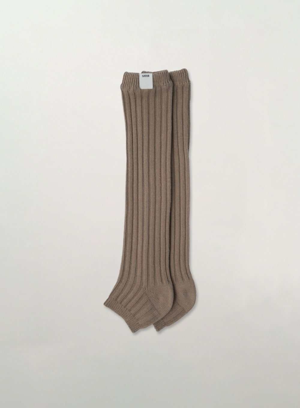 [satur] (W) Basic Leg Warmers - Brown