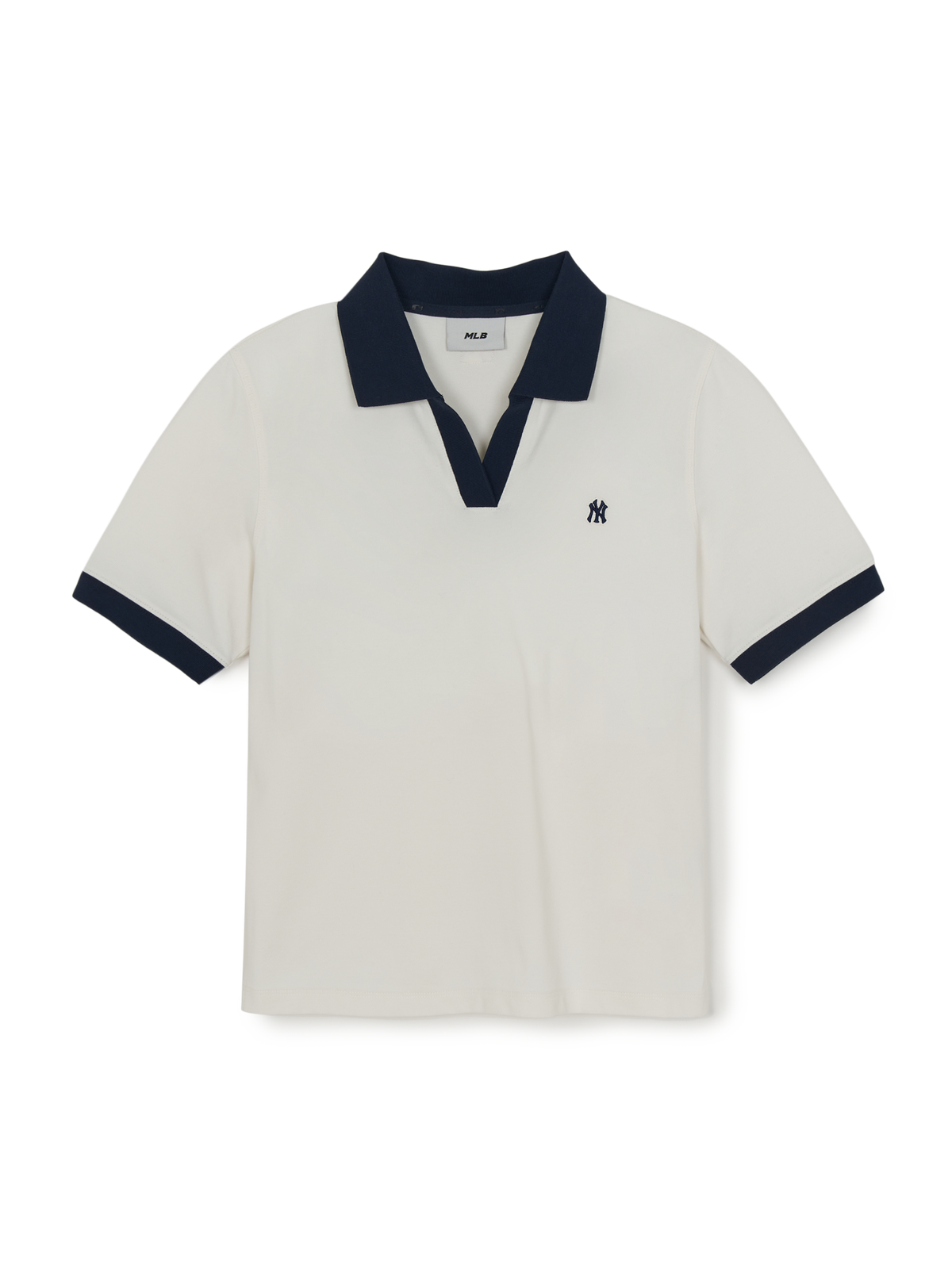 MLB Korea Women's Basic Open Collar Slim Fit Polo T-Shirts