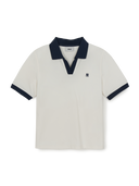 MLB Korea Women's Basic Open Collar Slim Fit Polo T-Shirts