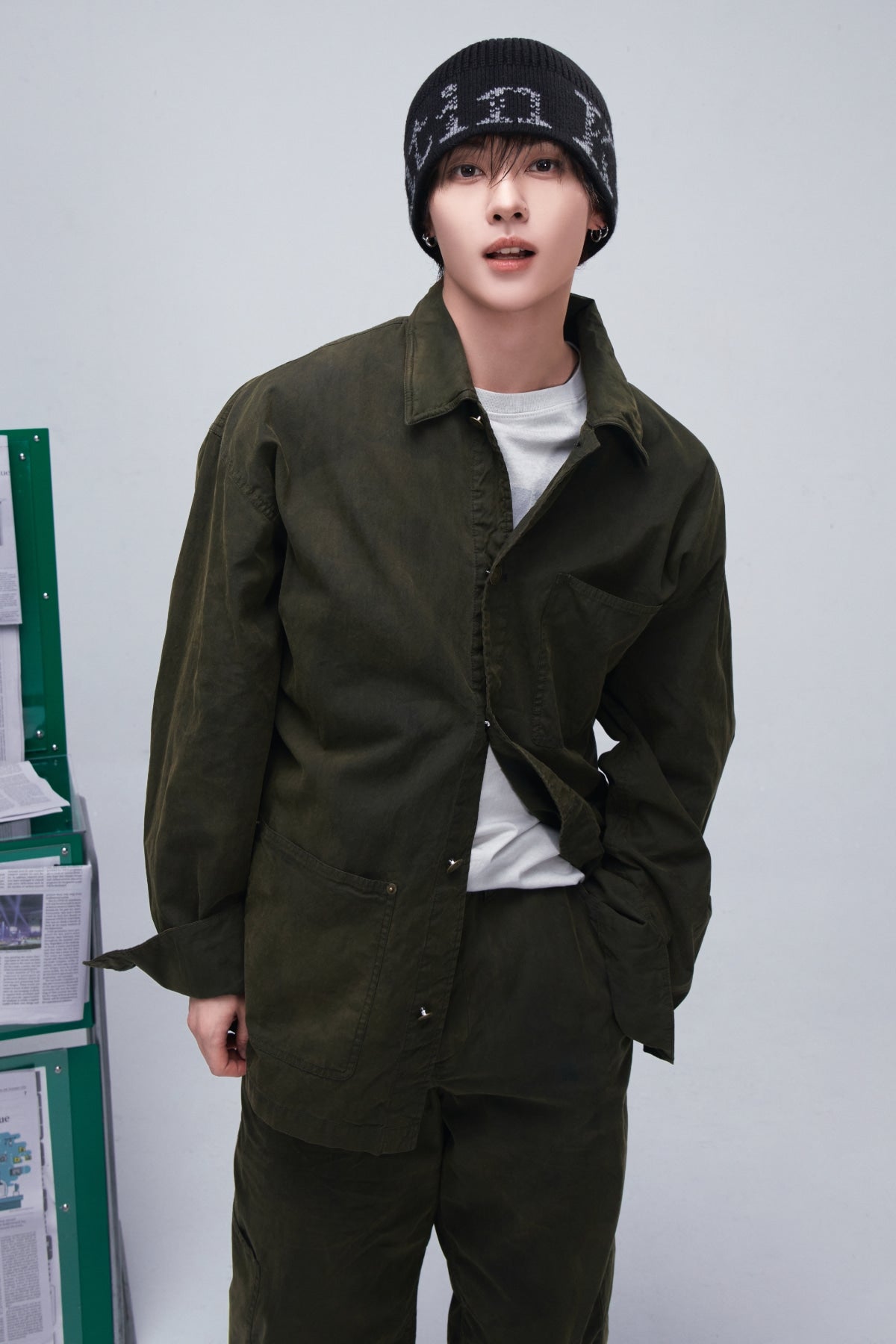 Matinkim Vintage Waxed Work Jacket IN Khaki