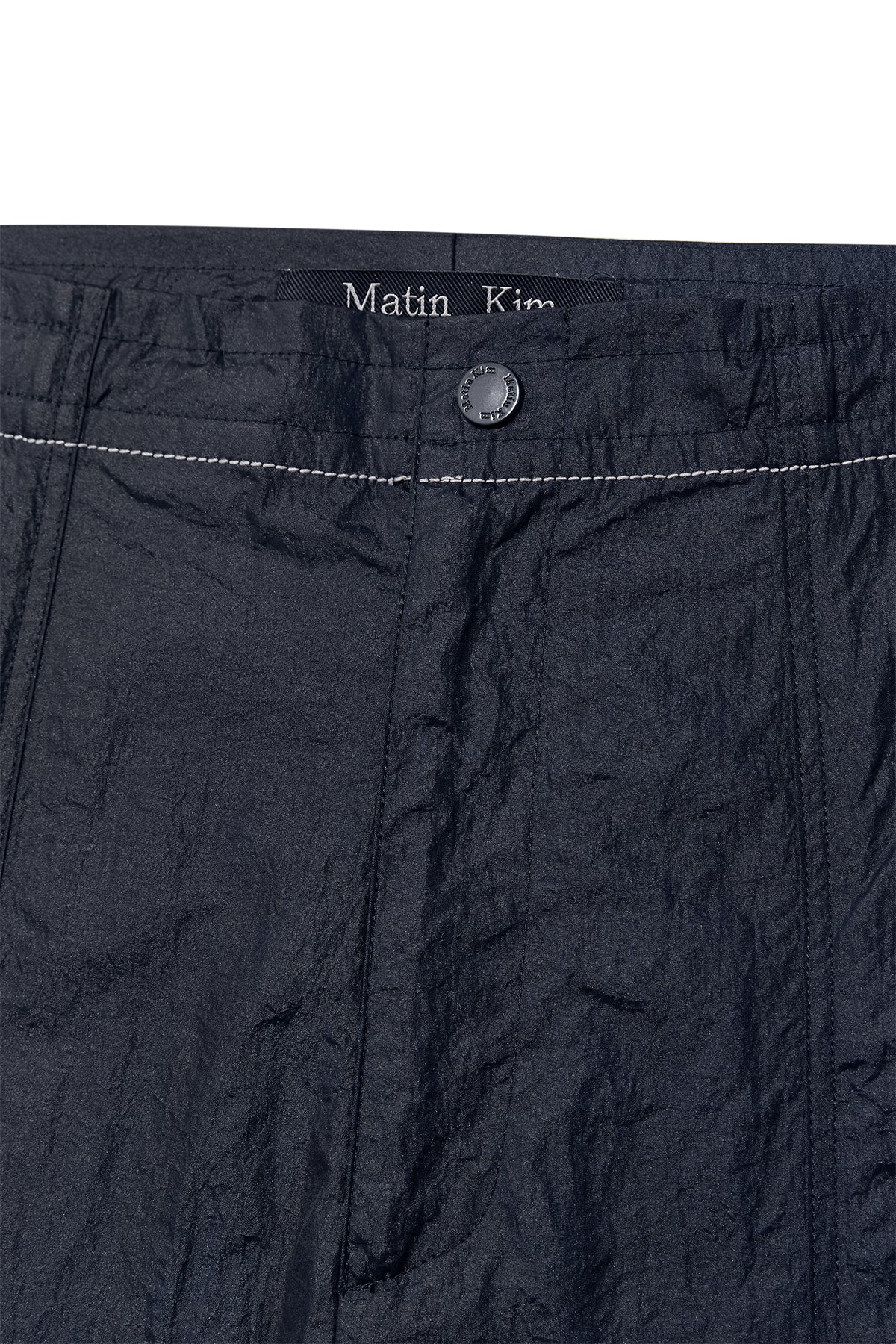 Matinkim Stitch Point Nylon Pants For Men IN Navy