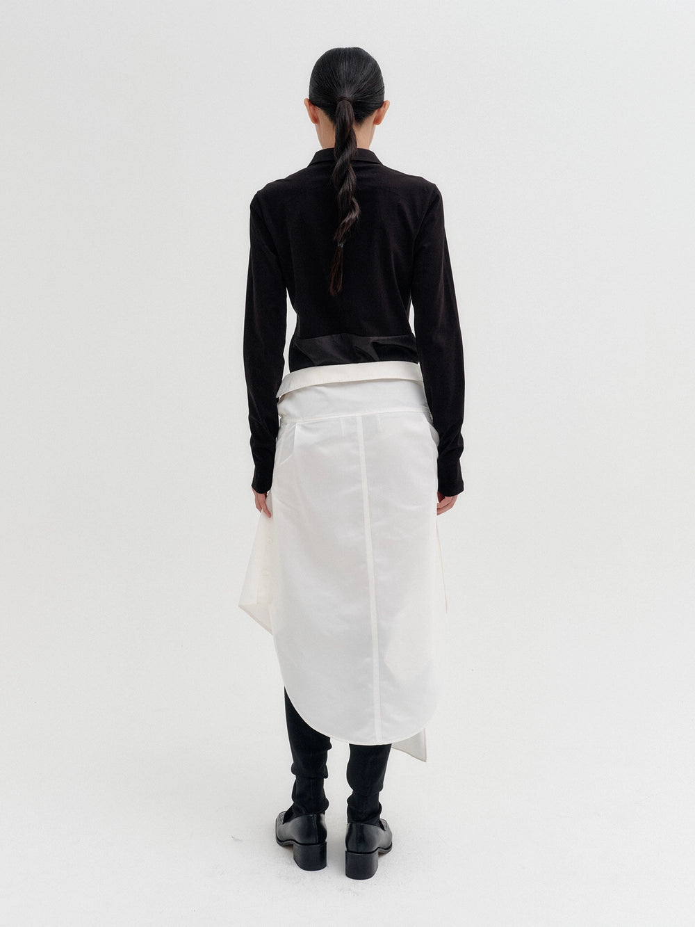 EENK Panel Line Skirt - White