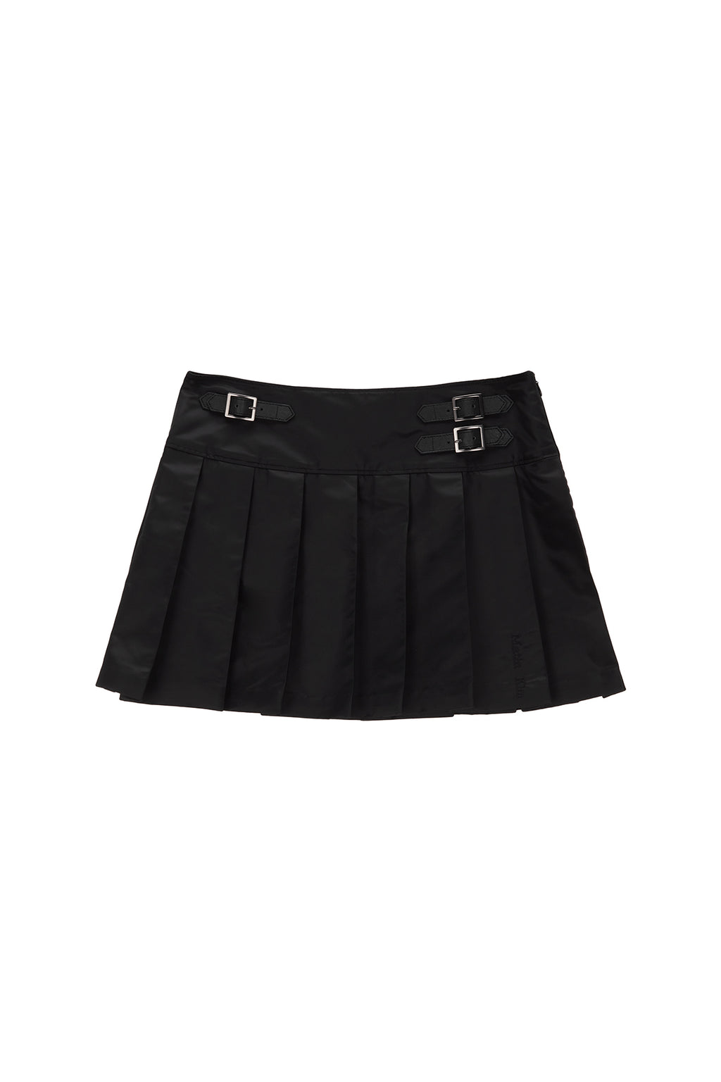 Matinkim Lowrise Pleats Mini Skirt IN Black