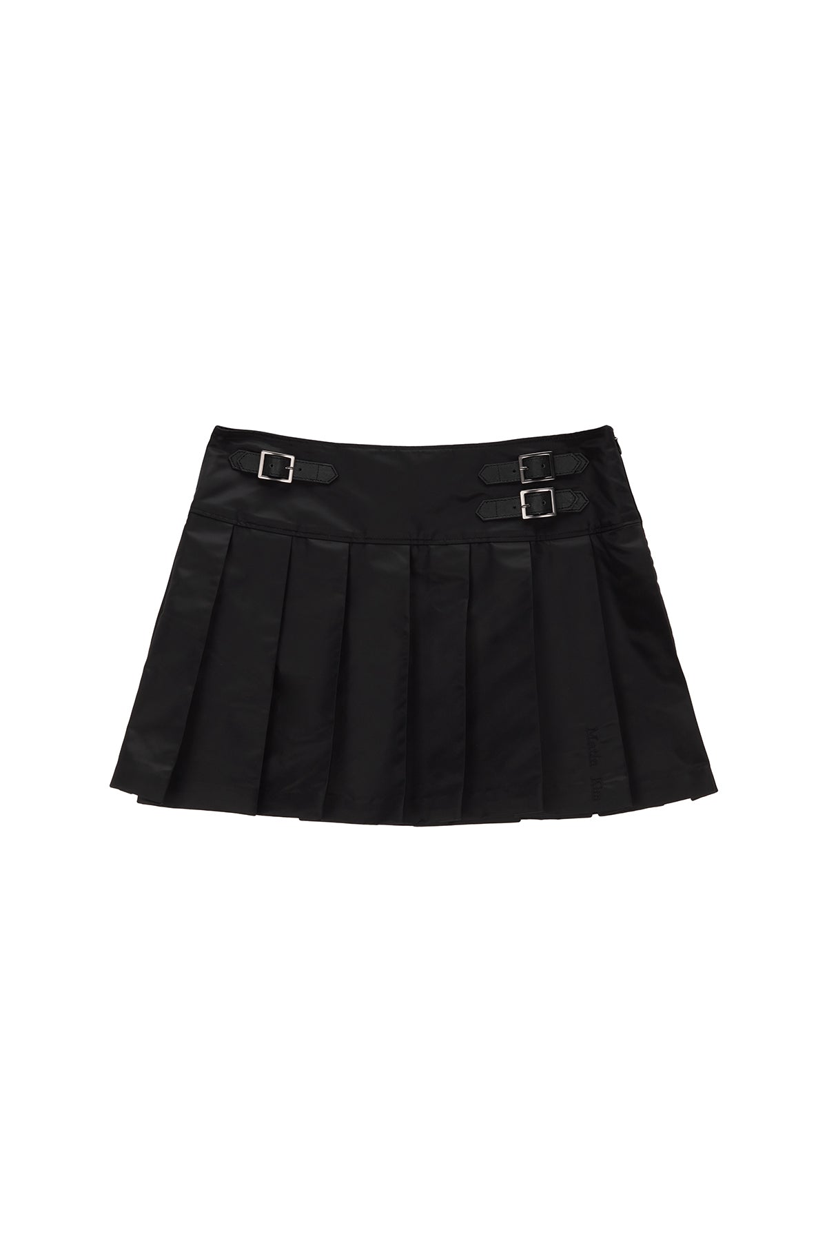 Matinkim Lowrise Pleats Mini Skirt IN Black