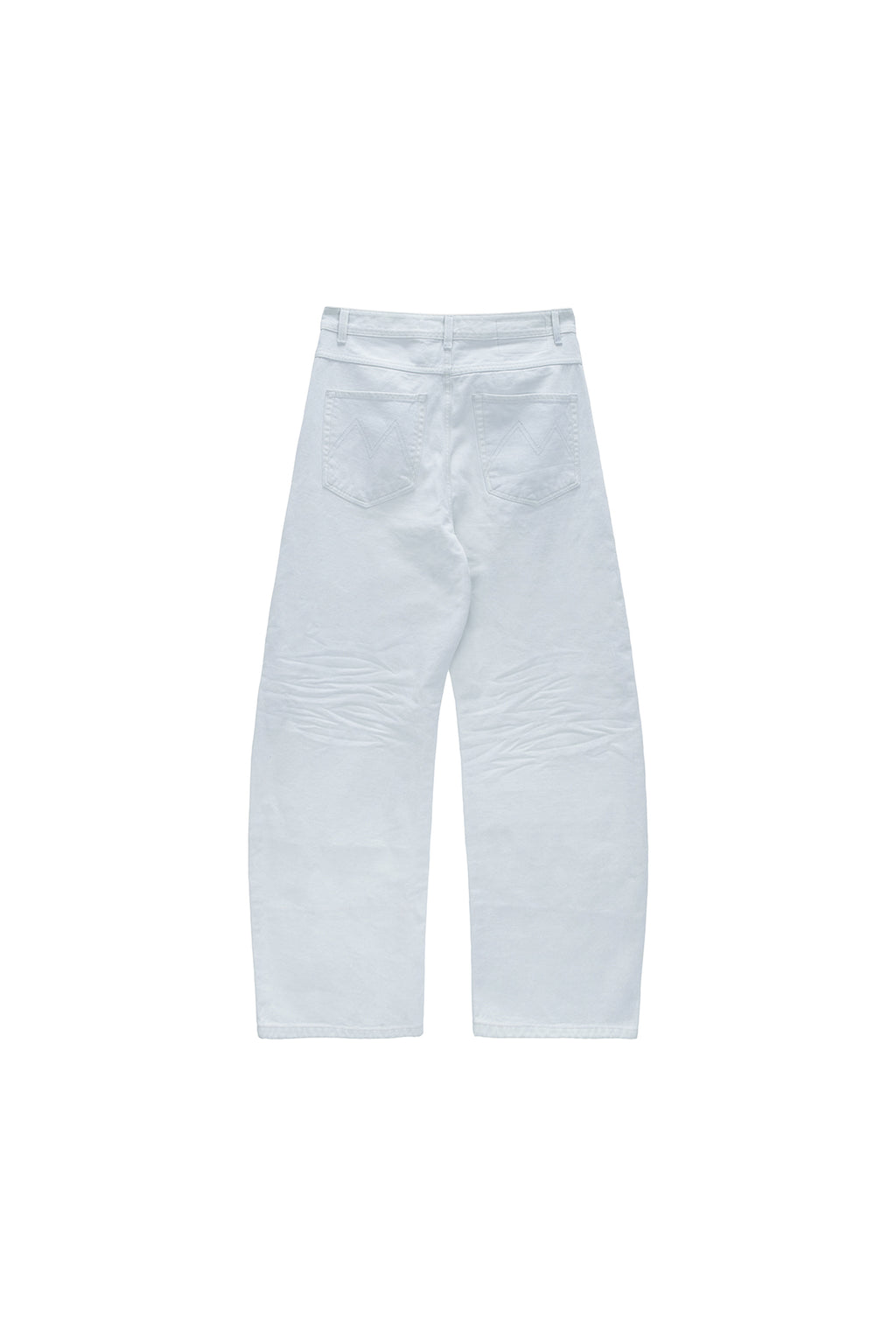 Matinkim Wide Cut Point Denim Pants For Men IN Light Blue