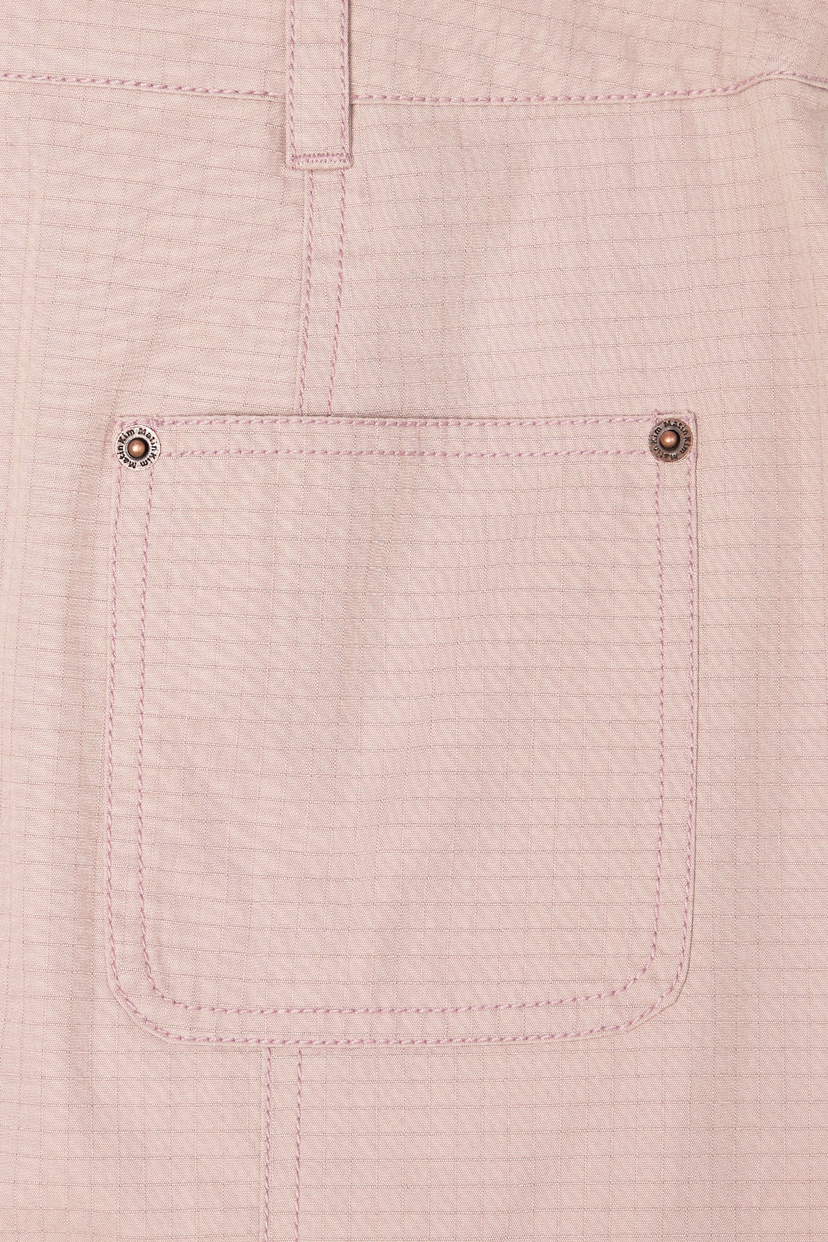 [matinkim] POCKET FOLDOVER WRAP MINI SKIRT IN INDIAN PINK