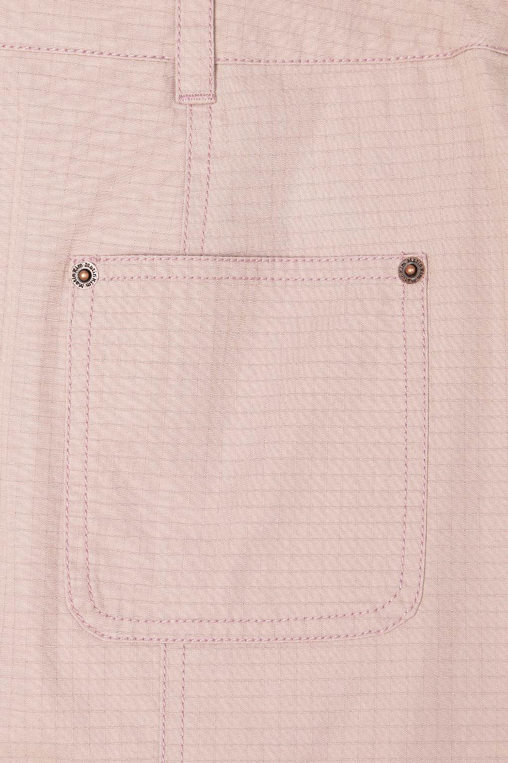 Matinkim Pocket Foldover Wrap Mini Skirt IN Indian Pink