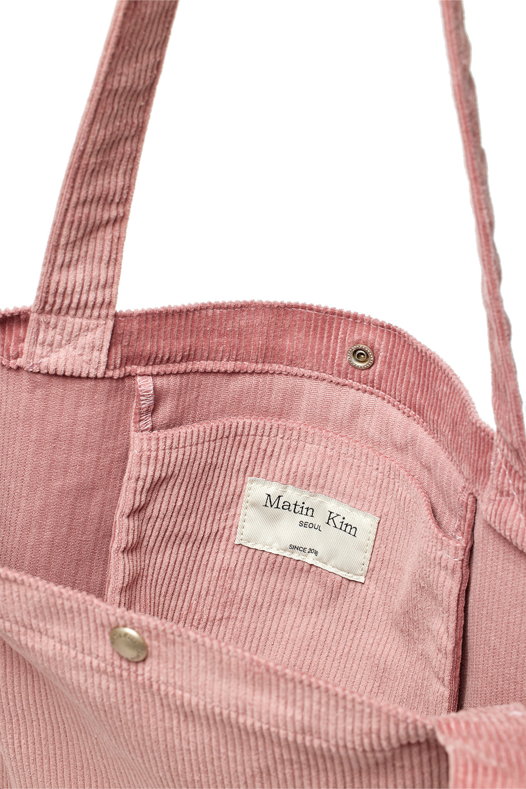 [matinkim] MATIN CORDUROY MIDDLE ECOBAG IN PINK