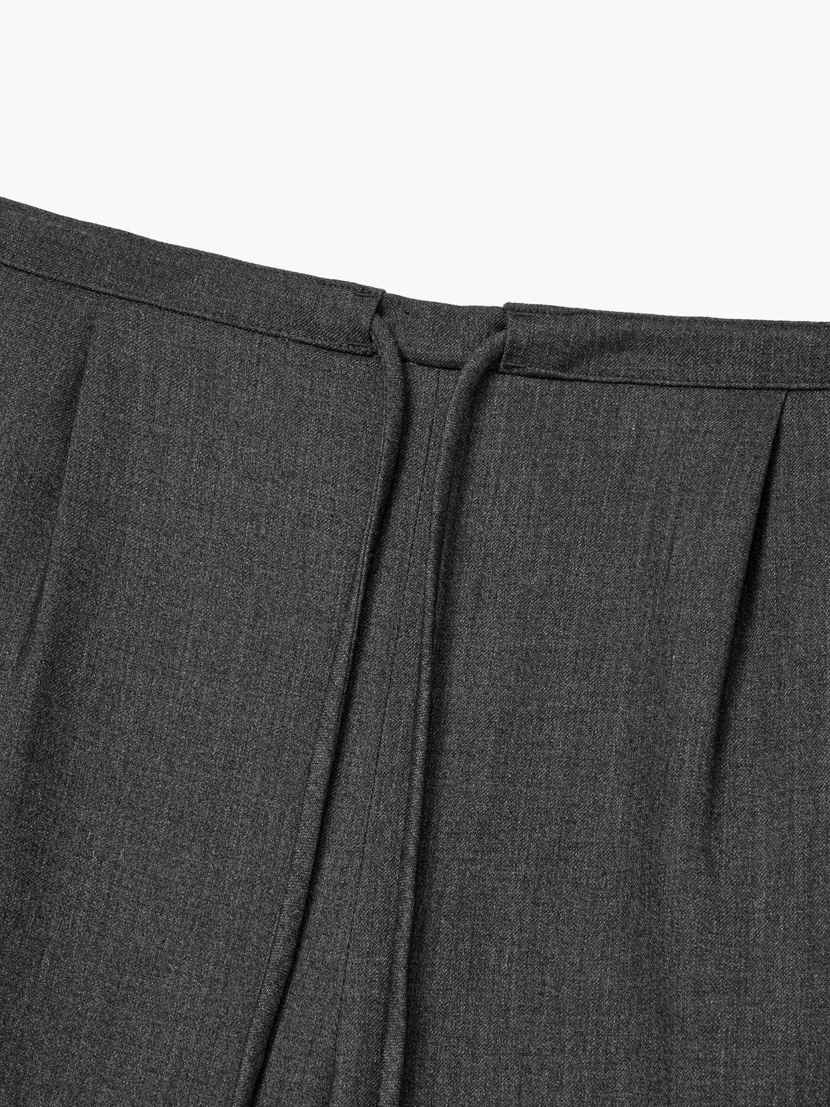 Margesherwood Comfortable Wool Banding Slacks charcoal