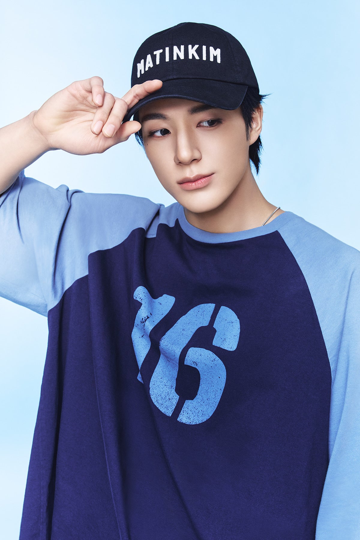 Matinkim Applique Felt Logo Ball Cap IN Black