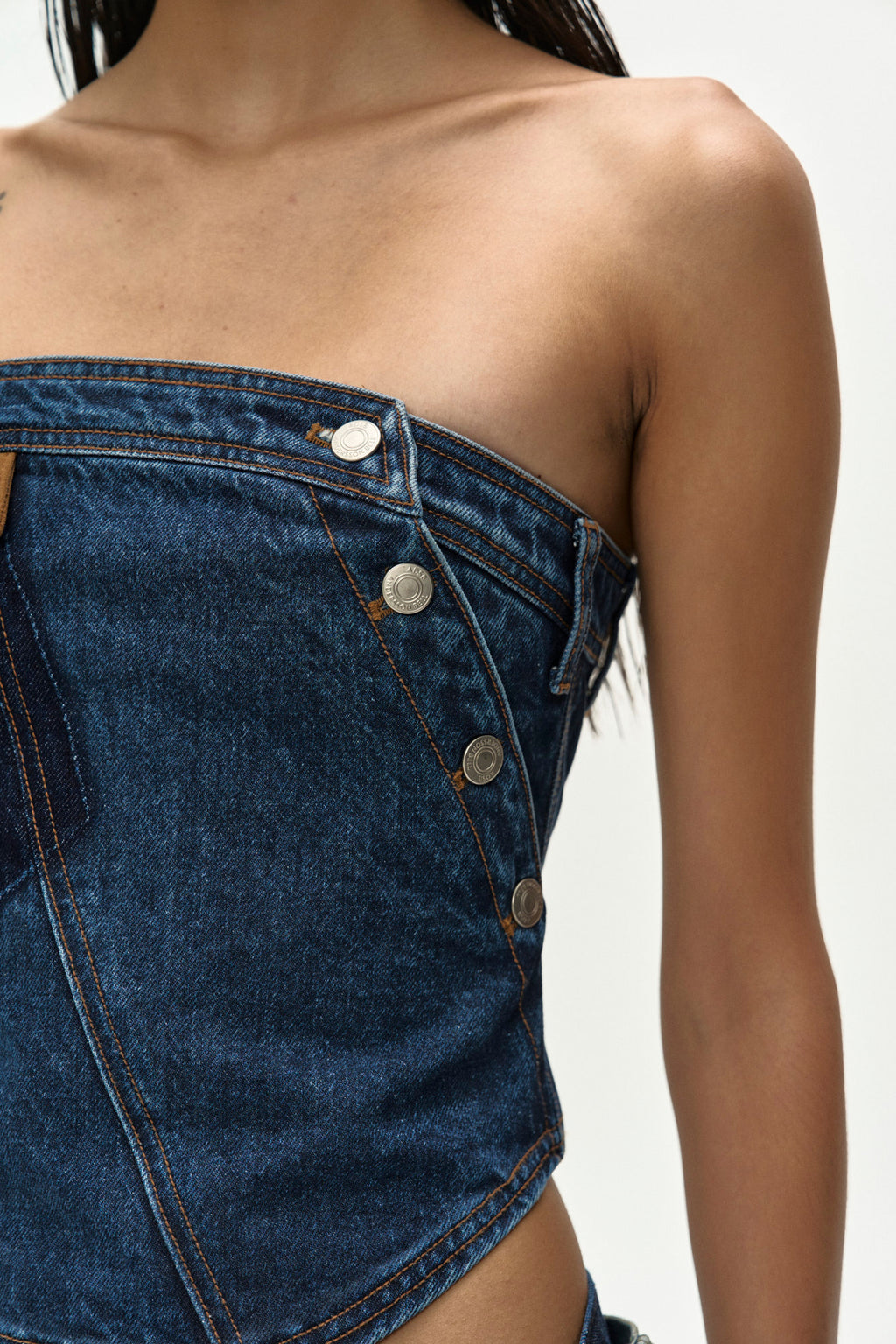 Andersson Bell Denim Twist Bustier