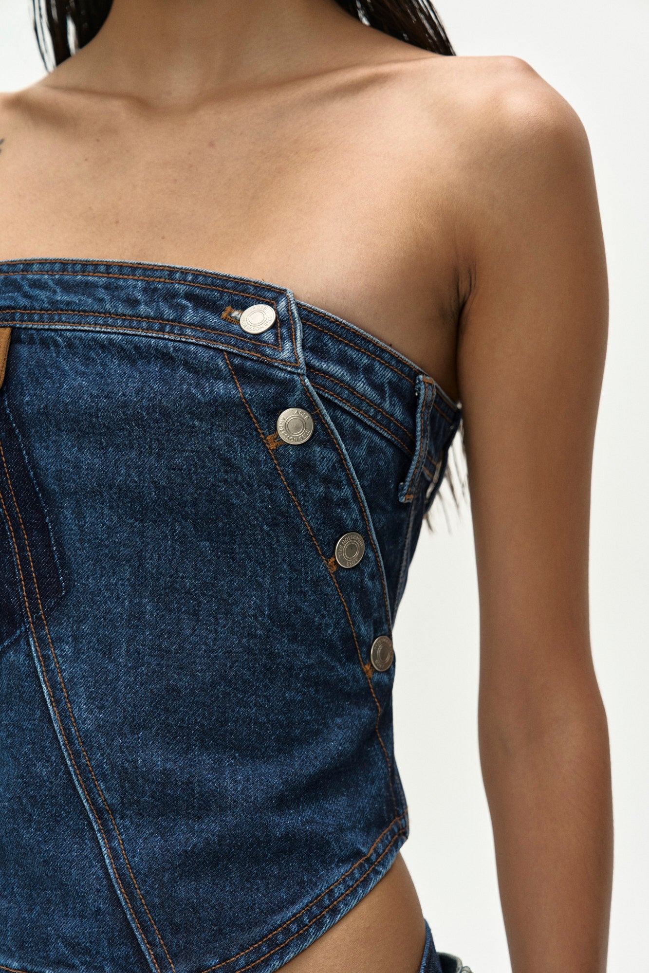 Andersson Bell Denim Twist Bustier