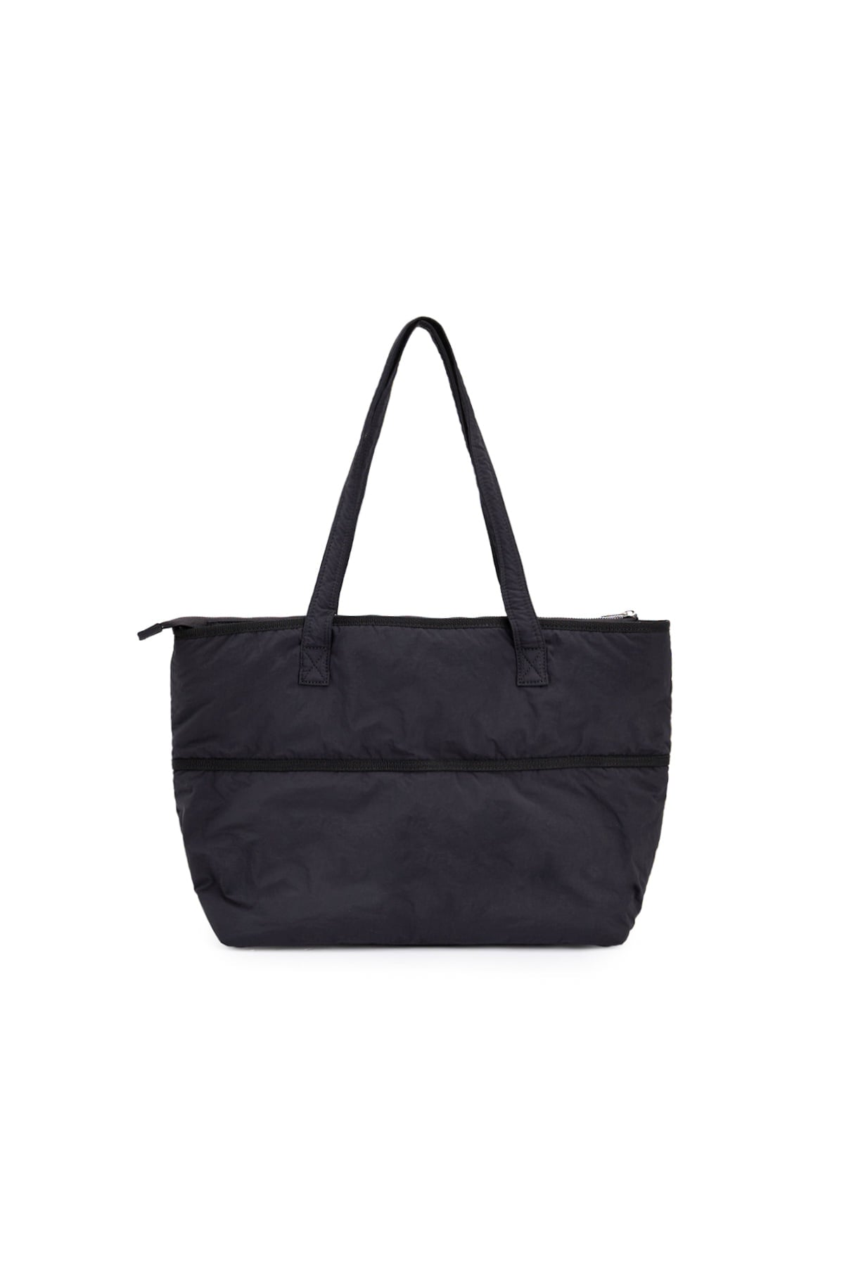 Matinkim Pocket Utility Nylon Big Shoulder Bag IN Black