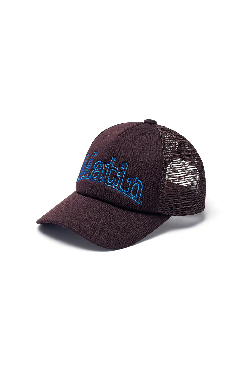 [matinkim] MATIN MESH TRUCKER BALL CAP IN BROWN