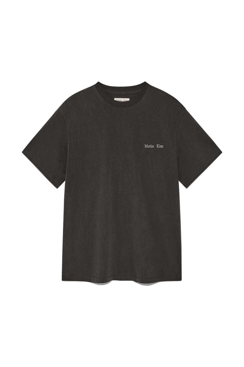 Matinkim Vintage Washed Logo Top For Women IN Charcoal